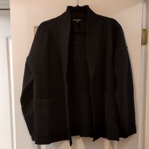 Black Open Front Jacket
